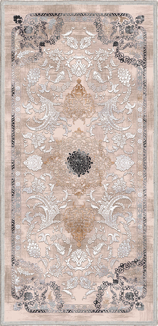 Серебряное блюдо синий