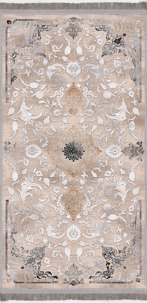 Серебряное блюдо синий