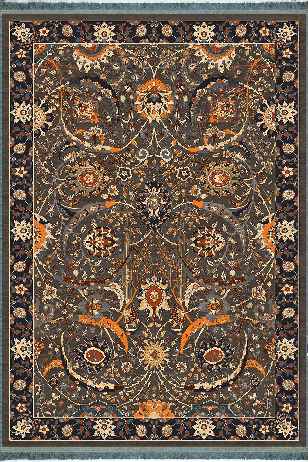 Красный закат коричневый